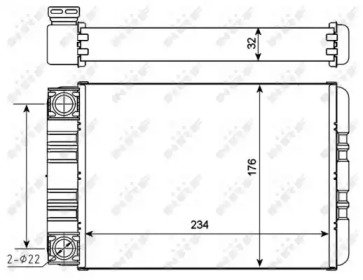 Радиатор печки MERCEDES C160 (W203) 02- 274