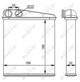 Радиатор печки MERCEDES A160 (W169) 04- 276