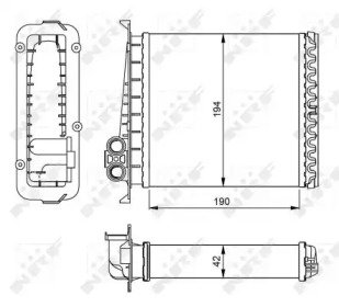 Радиатор печки VOLVO 850 V70 91-00 284