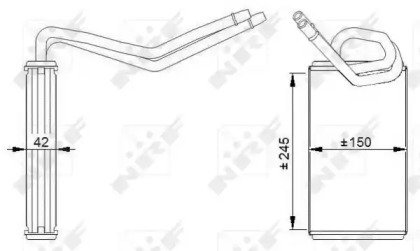 Радиатор печки FORD Transit 00-06 288