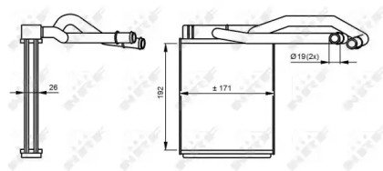 Радиатор печки HYUNDAI Terracan 01-07              290