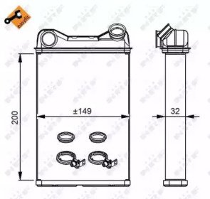 Радиатор печки FIAT Punto 99-11 Easy Fit 292