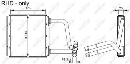 Радиатор печки MERCEDES E-Class W211 02-09 296