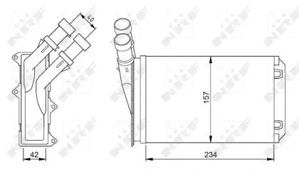 Радиатор печки CITROEN Berlingo 96- 308