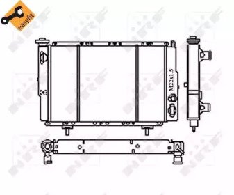 Радиатор системы охлаждения RENAULT 4 76- 683