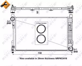 Радиатор системы охлаждения MERCEDES C180 00- Easy 310