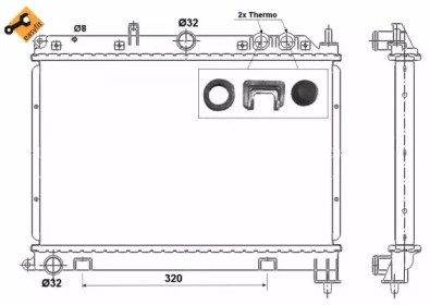 Радиатор системы охлаждения ROVER 620 94- Easy Fit 426