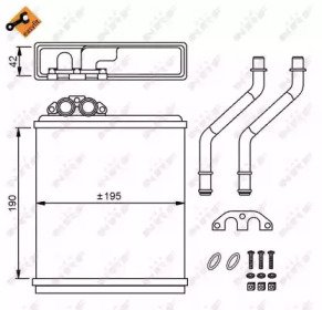 Радиатор печки VOLVO 440 88- Easy Fit 150