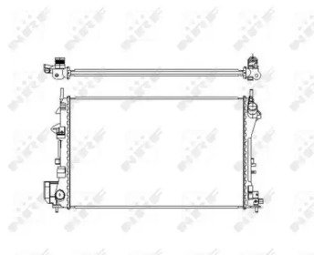 Радиатор системы охлаждения OPEL Signum 03- 203