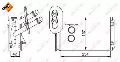 Радиатор печки AUDI A3 96- Easy Fit 223