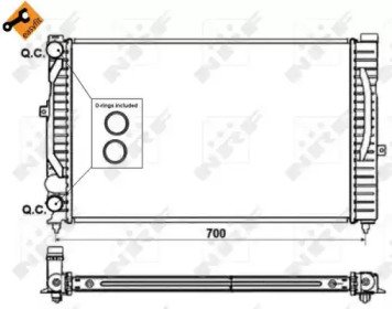 Радиатор системы охлаждения AUDI A4 94- Easy Fit 259