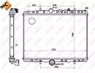 Радиатор системы охлаждения CITROEN C5 01- 352