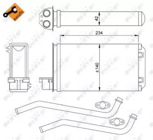 Радиатор печки PEUGEOT 205 83- Easy Fit 617