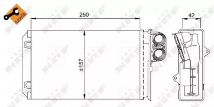 Радиатор печки PEUGEOT 405 87- Easy Fit 629