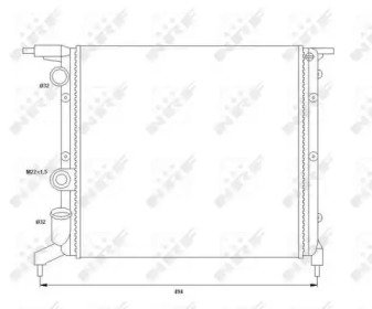 Радиатор системы охлаждения RENAULT 19 88- 785