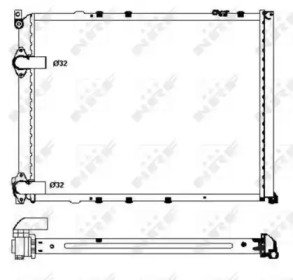 Радиатор системы охлаждения RENAULT Safrane 92- 848