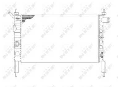 Радиатор системы охлаждения OPEL Astra 91- 930