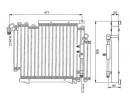Радиатор кондиционера AUDI 80 Quattro 91- 057