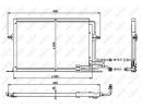 Радиатор кондиционера FORD Mondeo 93- 139