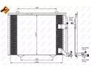 Радиатор кондиционера MERCEDES SLK R170/C-Class W2 463