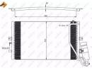 Радиатор кондиционера с осушителем SAAB 9-5 97- 558