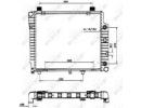 Радиатор системы охлаждения MERCEDES C200 93- 534