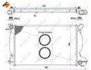 Радиатор системы охлаждения AUDI A4 00- Easy Fit 540