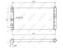 Радиатор системы охлаждения SKODA Felicia 95- 560