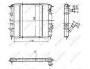 Радиатор системы охлаждения RENAULT Express 85- 344