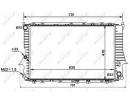 Радиатор системы охлаждения AUDI 100 2.8 12-1990> 318