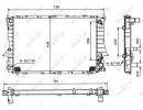 Радиатор системы охлаждения AUDI 100 90- 319
