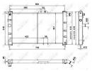 Радиатор системы охлаждения DAEWOO Nexia 95- 053
