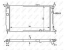 Радиатор системы охлаждения OPEL Astra 91- 204