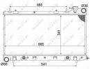 Радиатор системы охлаждения SUBARU Forester 98- 095