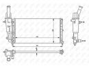 Радиатор системы охлаждения FIAT Punto 93- 225