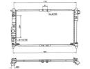 Радиатор системы охлаждения DAEWOO Nubira 97- 254
