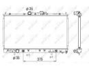 Радиатор системы охлаждения MITSUBISHI Galant 96- 313