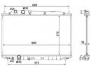 Радиатор системы охлаждения HONDA Civic 05- 534