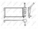 Радиатор системы охлаждения FIAT Idea 03- 616