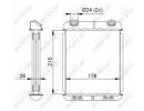 Радиатор печки RENAULT Laguna 01- 669
