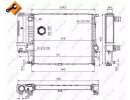 Радиатор системы охлаждения BMW 518i 89- 852