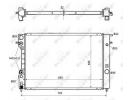 Радиатор системы охлаждения OPEL Omega 94- 871