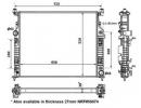 Радиатор системы охлаждения MERCEDES GL320 06- 936