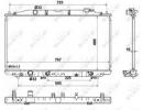 Радиатор системы охлаждения HONDA Accord 08- 971