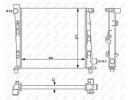 Радиатор системы охлаждения MERCEDES A140 97- 717