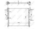 Радиатор системы охлаждения MERCEDES ML230 98- 334