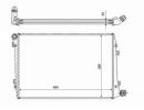 Радиатор системы охлаждения AUDI A3 / S3 2.0 TDi 126