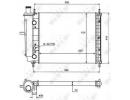 Радиатор системы охлаждения FIAT Brava 95- 015