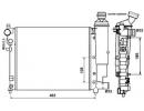 Радиатор системы охлаждения CITROEN Saxo 96- 067