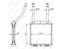Радиатор печки OPEL Astra 91- 147